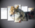 Tableau Loup Gris